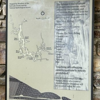 Lehman Caves - Lehman Caves sign posted outside the front entrance. - Parks Near Me - Baker, Nevada