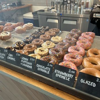 Detour Doughnuts And Coffee - Donut Selection - Donuts Near Me - Frisco, Texas