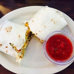 TNT Cafe - Sausage breakfast burrito $5.99
