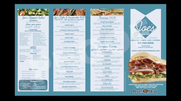 Menu photo 2 Joe's Campus Heroes Selden, NY
