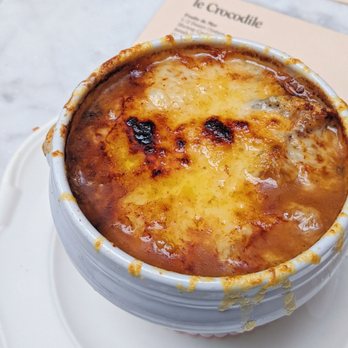 Le Crocodile - French onion soup! - French Near Me - Brooklyn, New York
