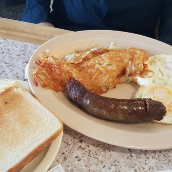 Harvey's Restaurant - Sausage and Eggs with Hashbrowns and Toast - Southern Near Me - Greenville, North Carolina Harvey's Restaurant - Sausage and Eggs with Hashbrowns and Toast - Southern Near Me - Greenville, North Carolina