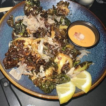 Oak & Coal - Blistered Brussels - Japanese Near Me - Costa Mesa, California Oak & Coal - Blistered Brussels - Japanese Near Me - Costa Mesa, California