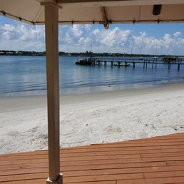 Our view and porch and beach..