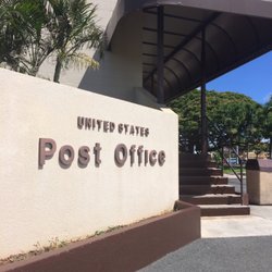 US Post Office - Main entrance; the handicap parking and ramp is to the right of the stairs in this photo