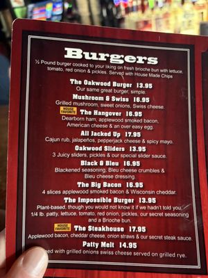 Menu photo 2 Oakwood Bar & Grill Dearborn, MI Menu photo 2 Oakwood Bar & Grill Dearborn, MI