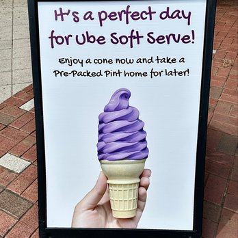 Lapu Lapu - The sign with a picture of the Ube soft serve ice cream. - Filipino Near Me - Gaithersburg, Maryland Lapu Lapu - The sign with a picture of the Ube soft serve ice cream. - Filipino Near Me - Gaithersburg, Maryland