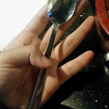 Edohana Sushi - Brought me this drink spoon while laughing at me when I asked for a spoon for my rice bowl. I am the crazy one? Ridiculous. - Japanese Near Me - Flower Mound, Texas