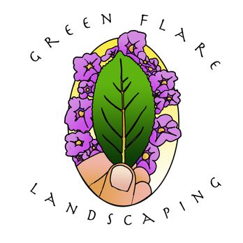 Green Flare Landscaping - a hand holding a green leaf - Landscaping Near Me Green Flare Landscaping - a hand holding a green leaf - Landscaping Near Me