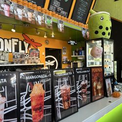 Colorful front counter