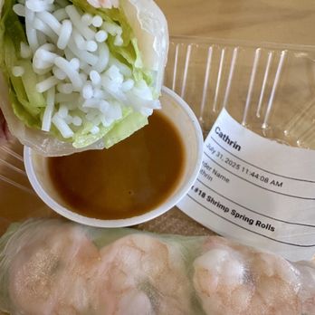 Cherimoya - Just noodles in the shrimp spring roll for $14 - Vietnamese Near Me - Burlingame, California Cherimoya - Just noodles in the shrimp spring roll for $14 - Vietnamese Near Me - Burlingame, California
