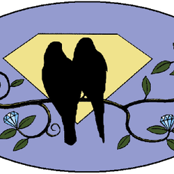 Family JewelBox - Our logo Our parents in front of the Diamond Moon with 3 diamonds blooming in the vines, our children. Our aunts say it's the 3 sisters.