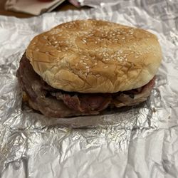Arby's - What they actually served when I ordered the "sweet quarter pound brisket sandwich"