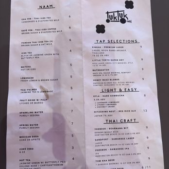 Tuk Tuk Thai - Menu - Thai Near Me - Los Angeles, California Tuk Tuk Thai - Menu - Thai Near Me - Los Angeles, California