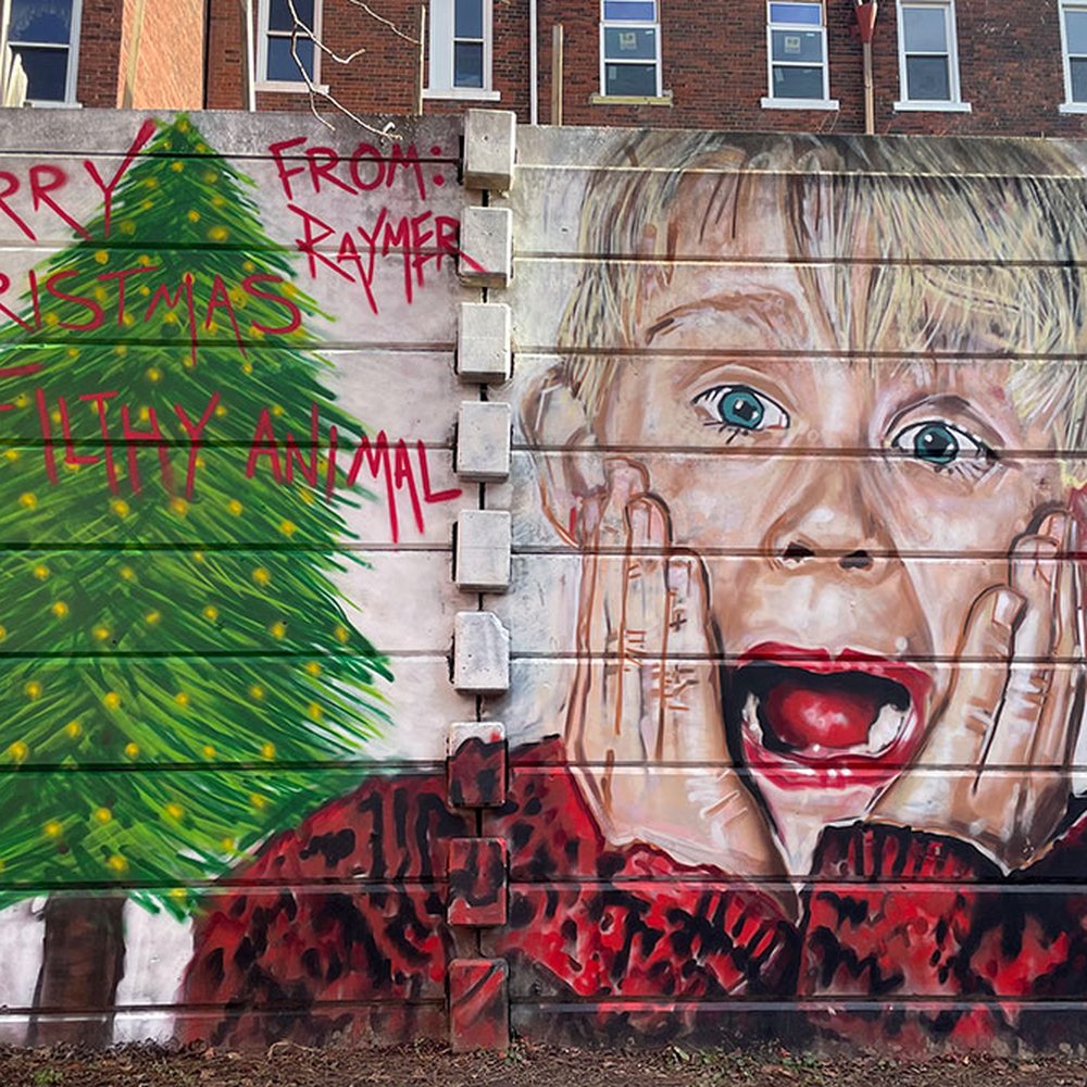 Home Alone Mural - Public Art Near Me - Pittsburgh, Pennsylvania Home Alone Mural - Public Art Near Me - Pittsburgh, Pennsylvania
