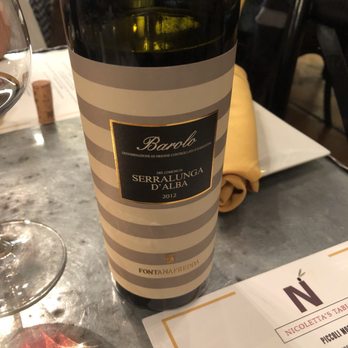 Nicoletta's Table - A very good wine for $65 - Italian Near Me - Lake Oswego, Oregon