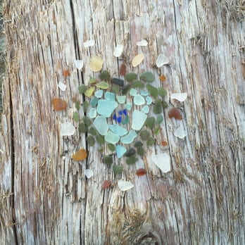 Glass Beach - Another design we made with glass we collected and then sprinkled back out onto the beach. - Beaches Near Me Glass Beach - Another design we made with glass we collected and then sprinkled back out onto the beach. - Beaches Near Me