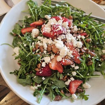 Brew City Grill - Strawberry arugula salad. Pretty good if you like arugula. - Burgers Near Me - Campbell, California