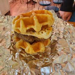 The Lunchbox - Waffle egg and sausage