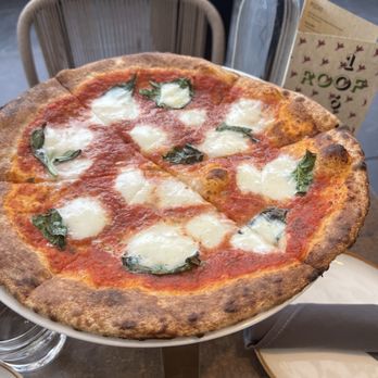 Roof 106 - Our margarita pizza. - Tapas/Small Plates Near Me - Healdsburg, California Roof 106 - Our margarita pizza. - Tapas/Small Plates Near Me - Healdsburg, California
