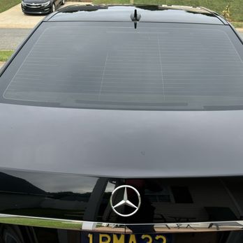 Bingo Tires and Tint - My E350 in which Adam made corrections to on the back rear window in which was done horribly by a prior tint shop... - Auto Repair Near Me - Charlotte, North Carolina