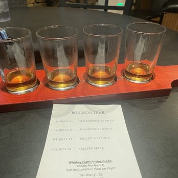 The White Oak Tavern - Bourbon flight - New American Near Me - Ellicott City, Maryland The White Oak Tavern - Bourbon flight - New American Near Me - Ellicott City, Maryland