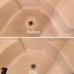 Dust N Time - Super dirty shower before and after Dust n Time professionally cleaned it!