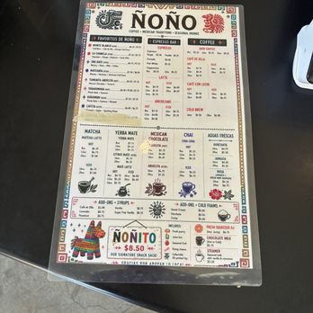 Nono Cafe - Drink menu - Coffee & Tea Near Me - South Pasadena, California
