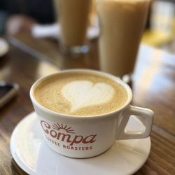 Compa Coffee Roasters - Golden Latte w/ a shot of espresso - YUM!