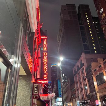 Jack Demsey's - a neon sign on a city street - Sports Bars Near Me - New York, New York Jack Demsey's - a neon sign on a city street - Sports Bars Near Me - New York, New York