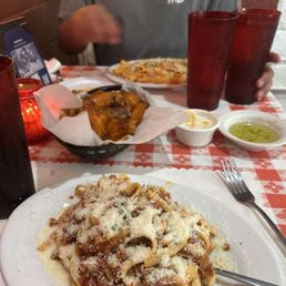 Fettuccine with meat sauce