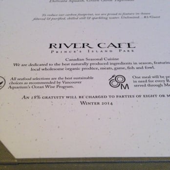River Café - River Café - Canadian (New) Near Me - Calgary, Alberta