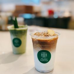 Hijau Coffee - Pandan Matcha Latte + Nastar Latte