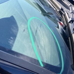 Superglass Windshield Repair - Another angle of the crack