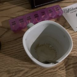 Sooke Harbour House Resort & Hotel - Dirty cup left in our room