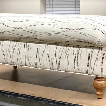 Naper Upholstery - Re-Styled Ottoman - Furniture Reupholstery Near Me Naper Upholstery - Re-Styled Ottoman - Furniture Reupholstery Near Me