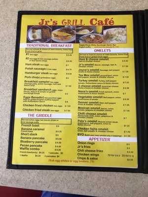 Menu photo 8 JR's Grill & Cafe Pantego, TX