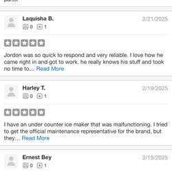 Small Town Appliance Repair - Lastly even more 5 star reviews this yelp company won't let me post