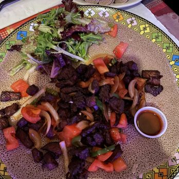 Enjera Restaurant - DEREK TIBSI $20.99 7/25/23 - Ethiopian Near Me - Arlington, Virginia