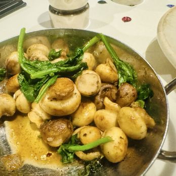 Morton's The Steakhouse - Sauteed Spinach & Button Mushrooms (after eaten some) - Steakhouses Near Me - Honolulu, Hawaii