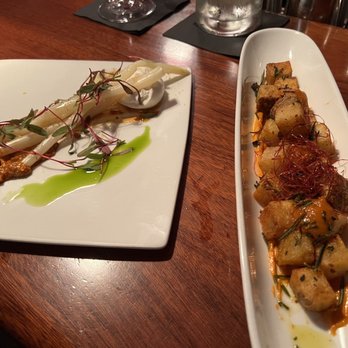 Cava - Asparagus Escabeche and Patatas Bravas - Mediterranean Near Me - Portsmouth, New Hampshire
