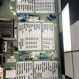 Drink menu