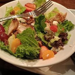 Strawberry chicken salad lunch.