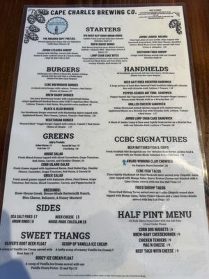 Menu photo 1 Cape Charles Brewing Company Cape Charles, VA Menu photo 1 Cape Charles Brewing Company Cape Charles, VA