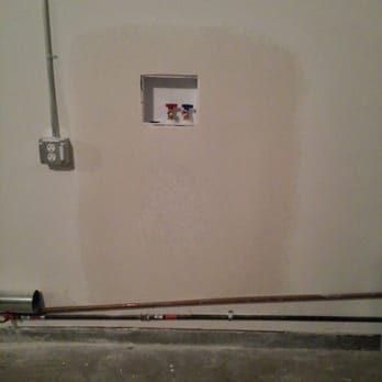 Robert Moffett Plumbing - Easily fixed drywall after Robert put in the hookups. - Plumbing Near Me