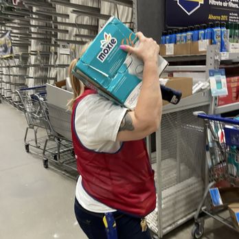 Lowe's Home Improvement - Hiding her face because she's embarrassed of her behavior - Hardware Stores Near Me - Ormond Beach, Florida