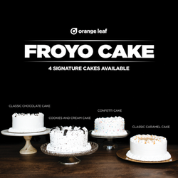 Orange Leaf Frozen Yogurt - Call us for your next incredible birthday cake - made with delicious froyo!