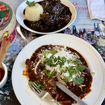 El Padrino Restaurant - Mole negro with chicken and flautas enmoladas - Mexican Near Me - Seaside, California El Padrino Restaurant - Mole negro with chicken and flautas enmoladas - Mexican Near Me - Seaside, California