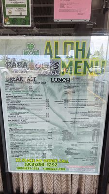 Menu photo 8 Papa Ole's Hauula, HI