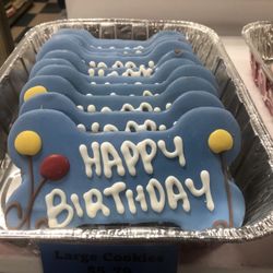 Bowman's Feed & Pet - Happy birthday blue Dog biscuit